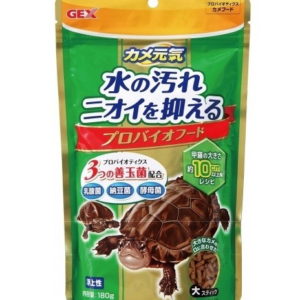 GEX Kamegenki 浮上性龜糧 180g (善玉菌配方) Genki Turtle Pellet (with probiotic) L size 180g